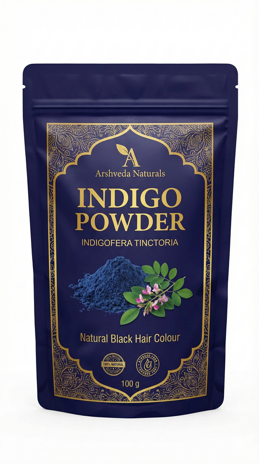 Pure Indigo Leaf Powder (Indigofera Tinctoria) | Natural Black Hair Color
